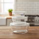 Glass Tupperware Set - 3 Pcs